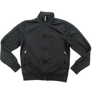 Nike Manny Pacquio Black Zip-Up Track Jacket with Embossed Chest Detail